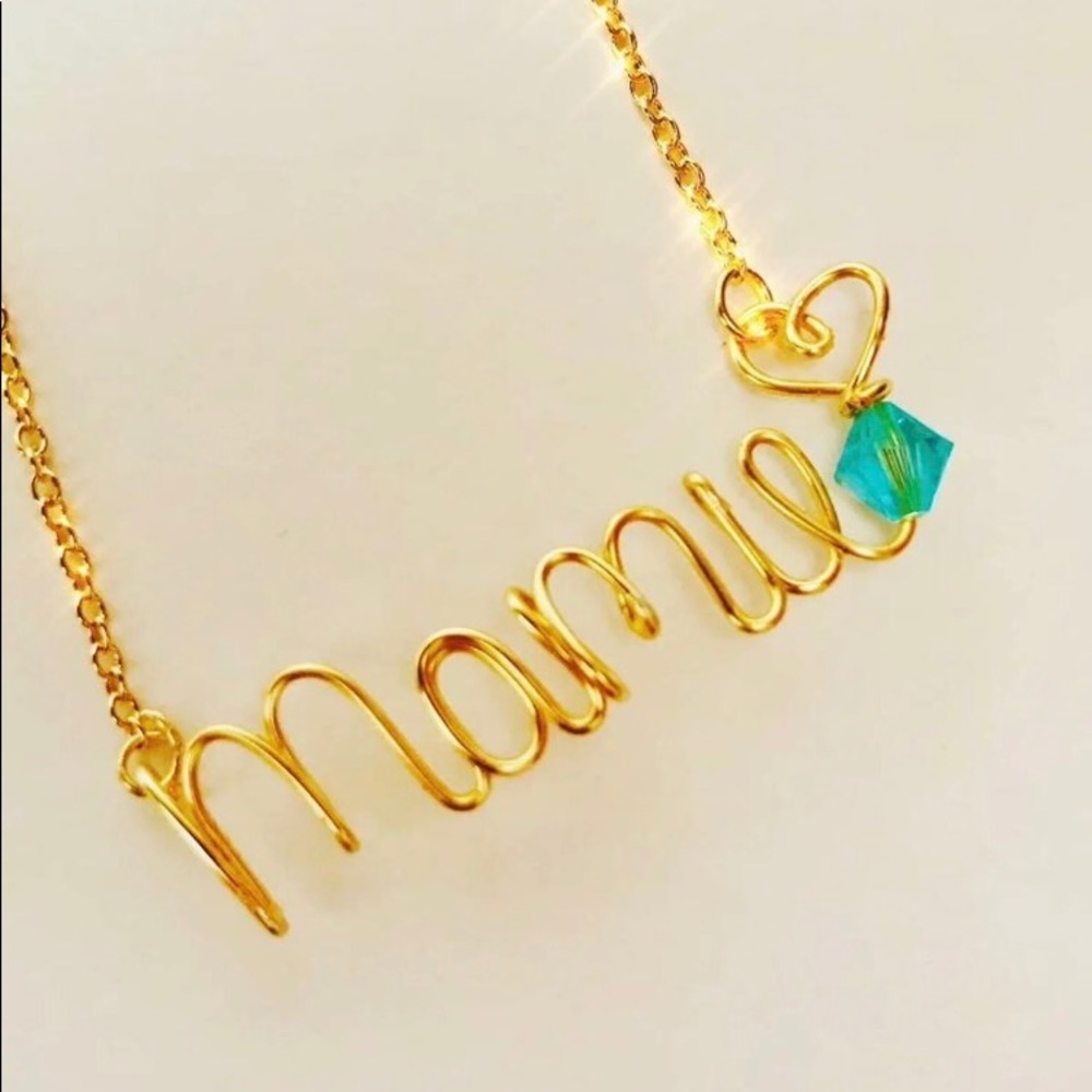 Personalized Monogram Name Necklace Custom
